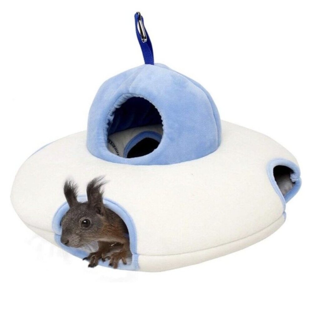 Small Pet Hamster Mice Pet Bed House Nester Bed Rodents UFO hanging pet Bed New